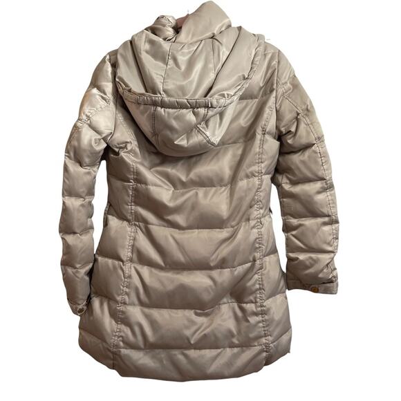 Laundry by Shelli Segal Champagne Gold Down and Feather Puffer Jacket - Picture 2 of 8
